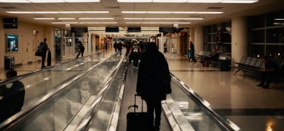 image of someone walking in an airport
